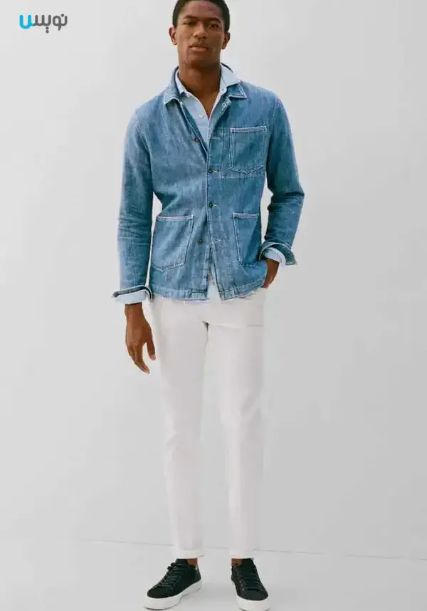شلوار جین سفید با الهام از لباس کار