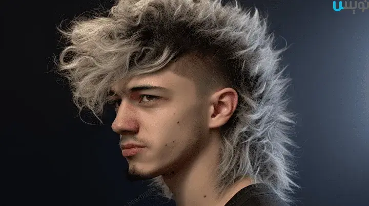 Wolf cut hairstyle