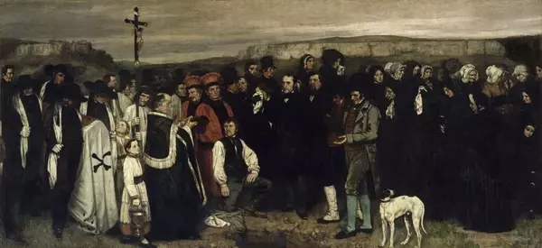 تدفین در اورنانس (1849) اثر گوستاو کوربه