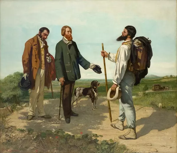 Bonjour Monsieur Courbet اثر گوستاو کوربه (1854)