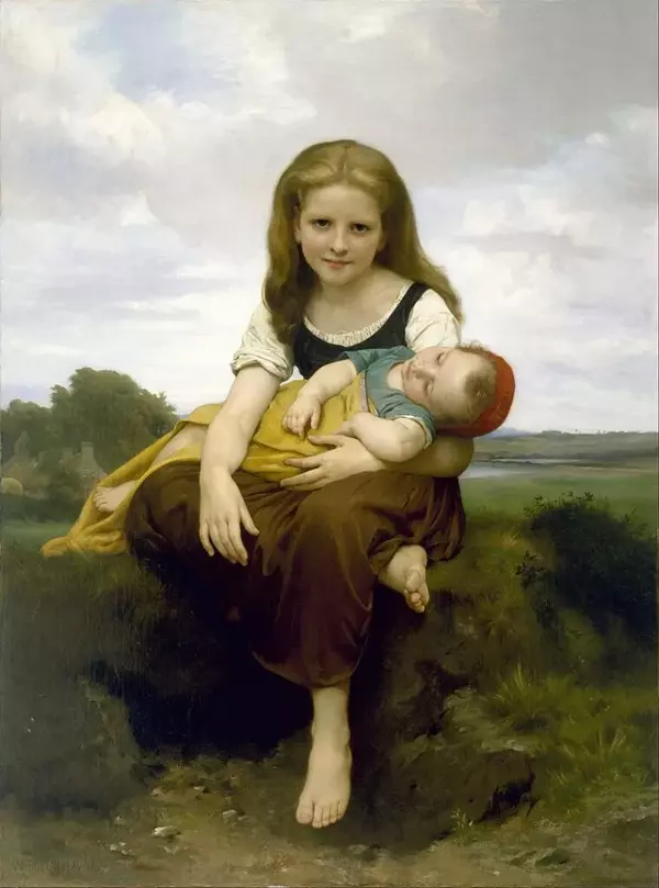 خواهر بزرگ اثر ویلیام آدولف بوگرو (1869)